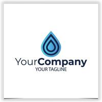 water drop logo design template vector