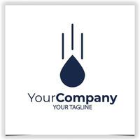 oil drop logo design template vector