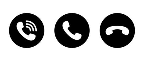 Phone, handset call icon in generic style vector