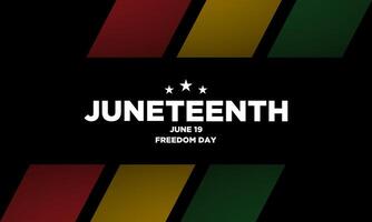 Juneteenth Freedom Day Background Design. vector