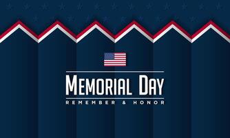 Memorial day background design vector