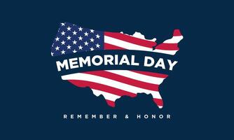 Memorial Day Background Design. vector