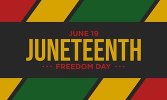 Juneteenth Freedom Day Background Design. vector