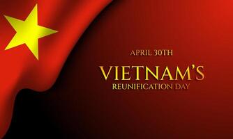 Vietnams Reunification Day Background Design. vector