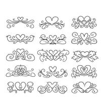 Hand drawn dividers vector