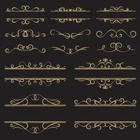 decorative borders, dividers and templates square or circle forms. r illustration isolated graphic objects vector