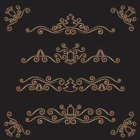 Variety of cute decoration elements vector