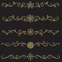 Collection of twelve vintage frames for design vector