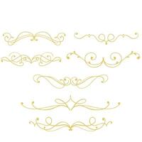 ornament jewelry dividers and borders for anniversary or celebration events vector