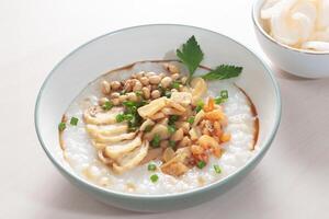 Bubur Manggul Seafood Madura or Madurese Seafood Porridge photo