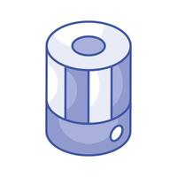 Isometric of smart speaker, editable icon vector