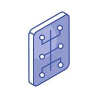 Get this beautiful icon of network file in isometric style vector