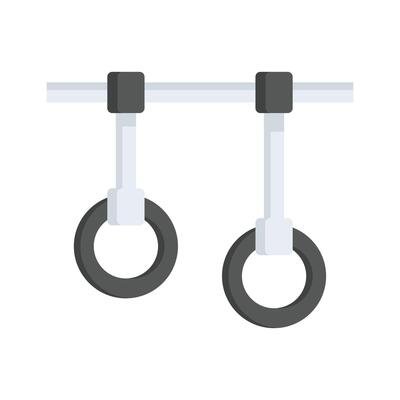 Grab this amazing flat style icon of gymnastic rings, ready to use and download