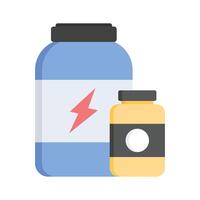 Download this premium icon of protein jar, energy booster, protein supplements vector