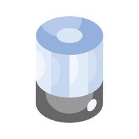 Isometric of smart speaker, editable icon vector