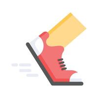 Modern flat icon of running, ready to use premium vector