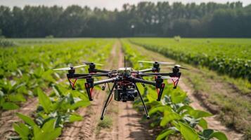 Shot Shot of delivery drones in agriculture of delivery drones in agriculture photo