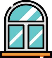 window illustration design, art and creativity vector