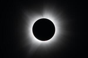 Total eclipse of the Sun. April 8, 2024. photo