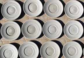 Traditional ceramic craft. Artisanal Moroccan pottery. Fes, Morocco. Africa. photo