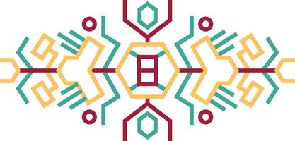 Aztect Dividers with Geometric Pattern. vector