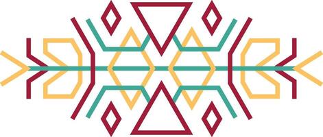 Aztect Dividers with Geometric Pattern. vector