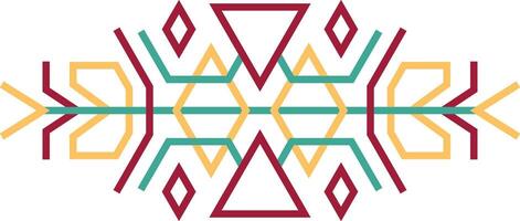 Aztect Dividers with Geometric Pattern. vector