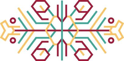 Aztect Dividers with Geometric Pattern. vector