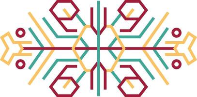 Aztect Dividers with Geometric Pattern. vector