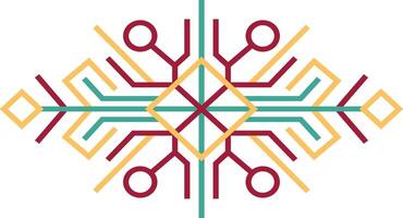 Aztect Dividers with Geometric Pattern. vector