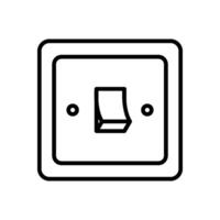 light switch icon in line style vector