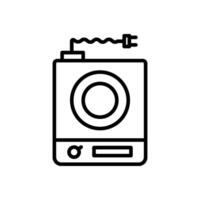 eléctrico estufa icono en línea estilo vector