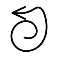 Hand drawn simple arrow. Arrow mark icon, direction pointer. Doodle style vector