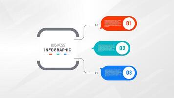 Tres paso infografía etiqueta diseño modelo con línea iconos proceso pasos diagrama, presentaciones, flujo de trabajo disposición, bandera, fluir cuadro, informacion grafico ilustración. vector