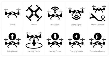 un conjunto de 10 zumbido íconos como zumbido, zumbido Wifi, zumbido señal vector