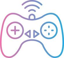 Controller Line Gradient Icon Design vector