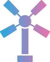 Windmill Glyph Gradient Icon Design vector