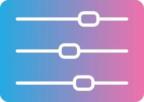 Sliders Glyph Gradient Icon Design vector