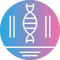 Dna Strand Glyph Gradient Icon Design vector