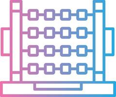 Abacus Line Gradient Icon Design vector