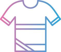 camisa línea degradado icono diseño vector