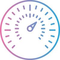Gauge Line Gradient Icon Design vector