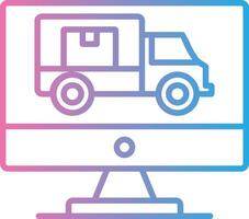 Logistics Line Gradient Icon Design vector