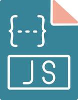 Js Glyph Two Color Icon vector