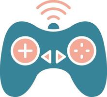 Controller Glyph Two Color Icon vector