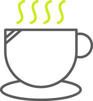Cup Line Two Color Icon vector