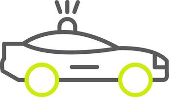 Car Line Two Color Icon vector