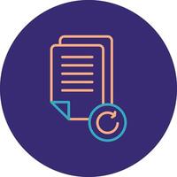 Sprint Line Two Color Circle Icon vector