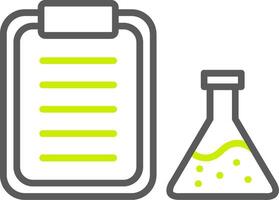 Flask Line Two Color Icon vector