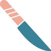 Knife Glyph Two Color Icon vector
